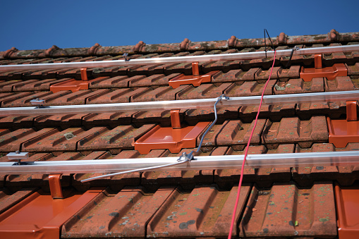 Preparing the roof for installing solar panels