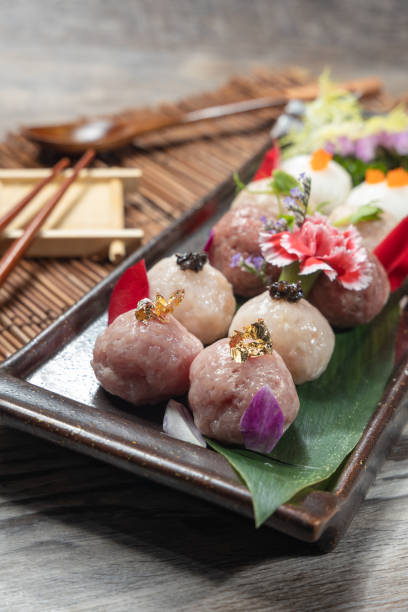 istock High-end hot pot ingredients, assorted hand-made meatballs platter photo material 2116019840