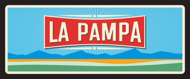 istock La Pampa Argentine province vintage travel plate 2116035322