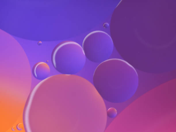 istock Top view movement of oil bubbles in the liquid 2116103276
