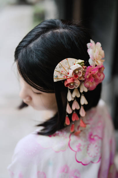 istock Asian girl in kimono 2116185636