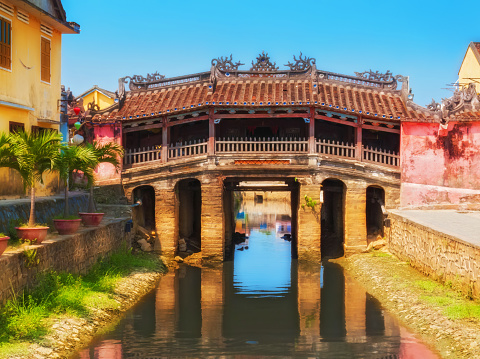 The historic Japanese Covered Bridge, Tran Phu street, Hoi An, Quang Nam Province, central Vietnam