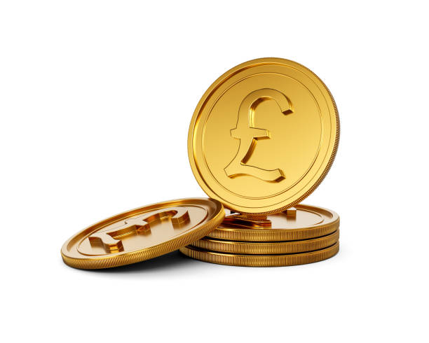 istock 3d Stack Of Golden British Pound Coins Shiny Rounded Coins Stack On White Background 3d Illustration 2116246242