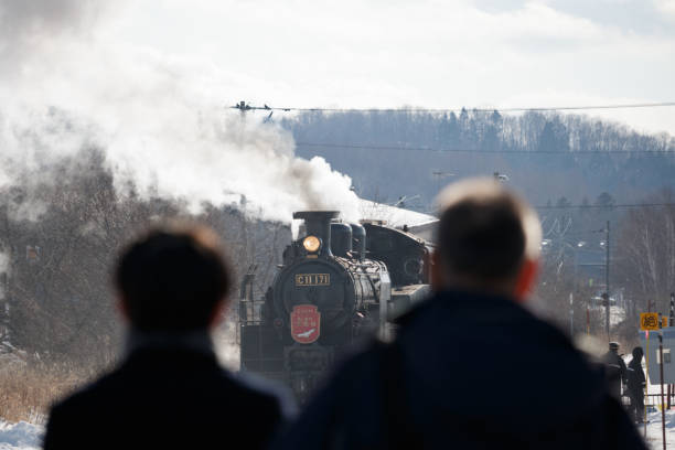08 Feb, 2024 Shibecha, Hokkaido, Japan\nTwo tourists watching the \