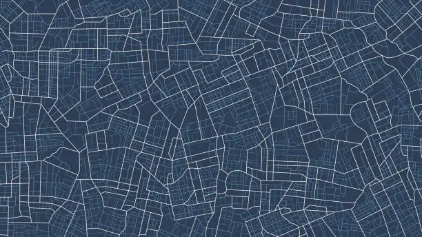 Vector illustration of City urban roads and streets abstract map downtown district map. Concept of planning and mapping a travel route using. Flat vector illustration