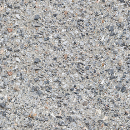 Seamless pattern of a gravel and concrete pavement - Useful for renderings applications - Can be repeated modularly to create a uniform and continuously background