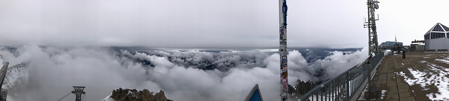 Above the clouds on the Zugspitze