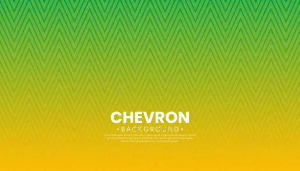 Vector illustration of Seamless chevron pattern with green-yellow background. Vector geometric illustration.