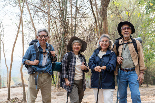 istock Group of asian senior smiling at camera 2116598239