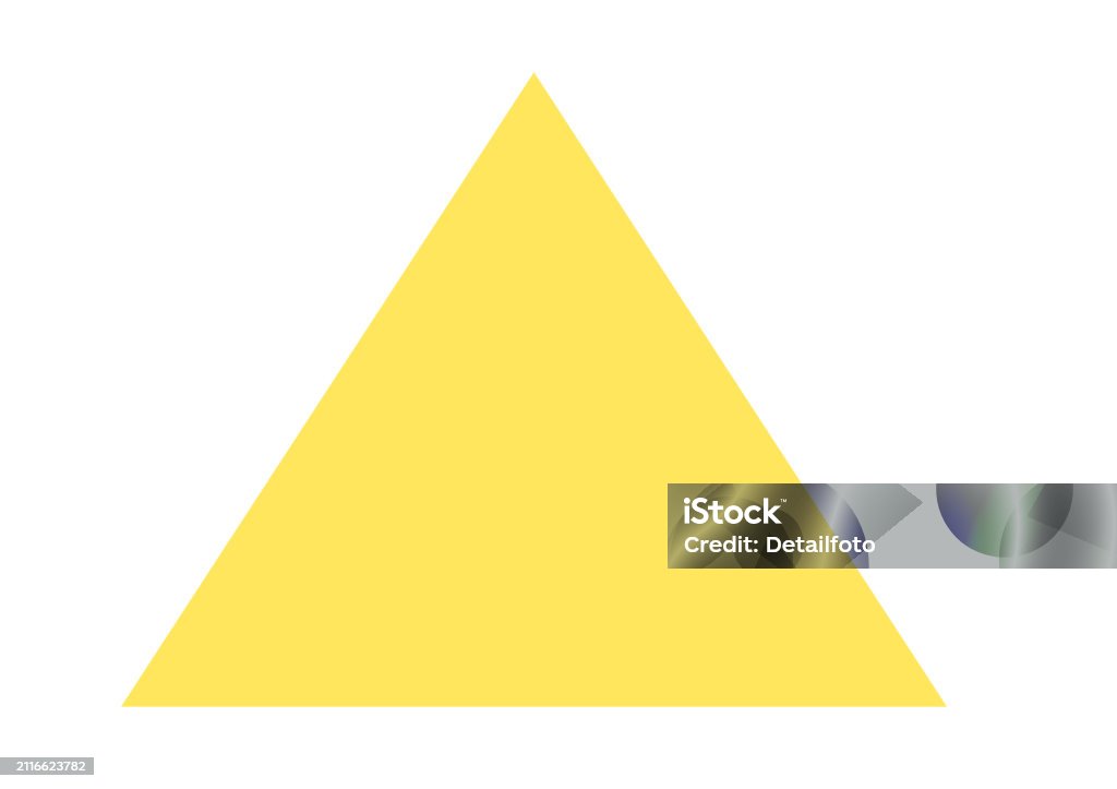 Triangle Pyramid Image Yellow Triangle Pyramid White Background Clipping Stock Illustration ...