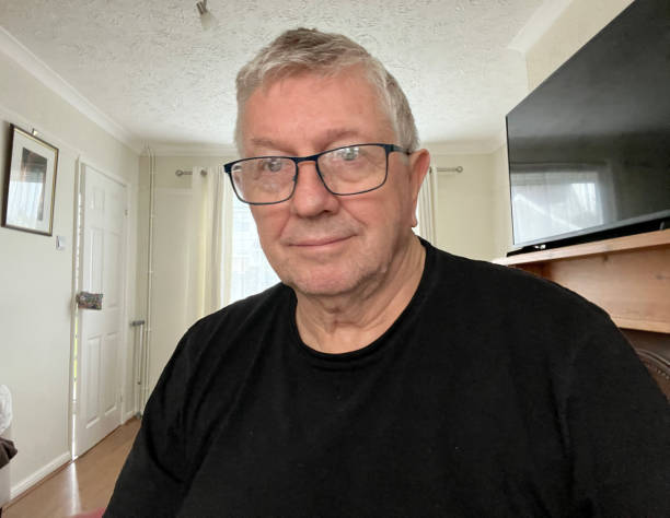 istock Senior Caucasian man selfie indoors 2116690406