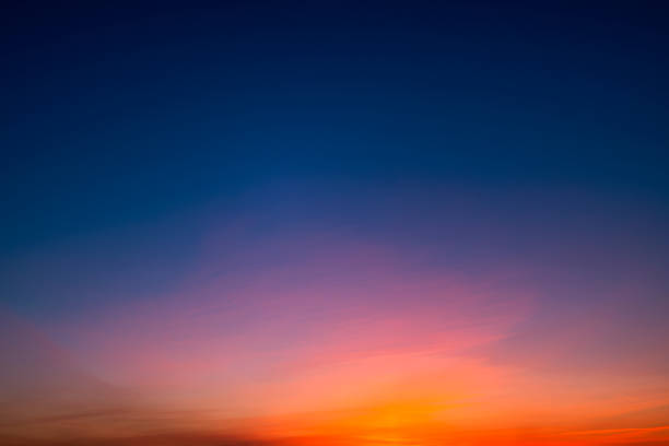 Beautiful idyllic sunset/sunrise sky in Europe.