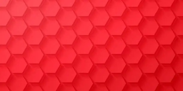 Vector illustration of Abstract red background - Geometric texture