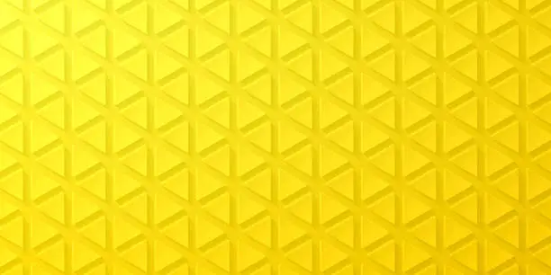 Vector illustration of Abstract yellow background - Geometric texture