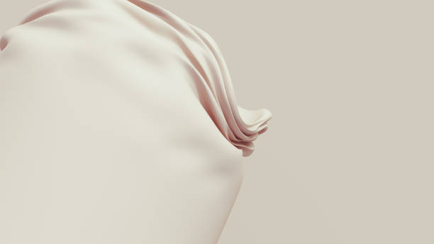 Neutral backgrounds soft tones beige brown background crushed cylinder abstract curve fold soft round curved shapes