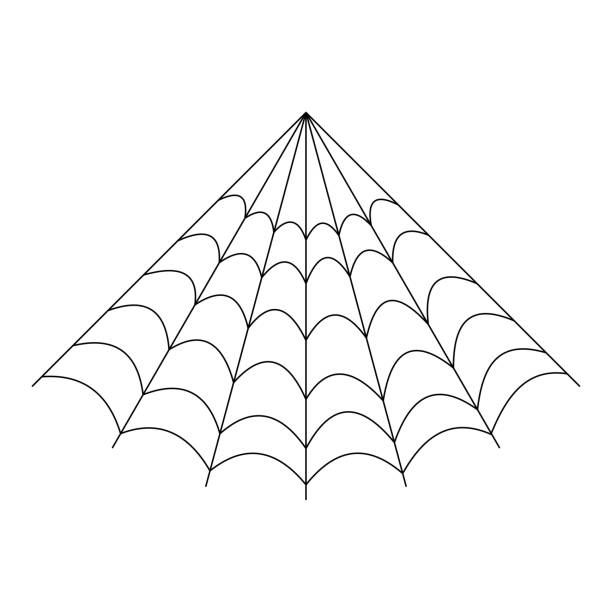 halloween-spinnenecke web-vektor-symbol - party hat silhouette symbol computer icon stock-grafiken, -clipart, -cartoons und -symbole
