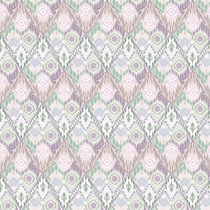Ikat seamless pattern in grey or gray pink background,floral ikat design concept for carpet design, fabric ornament ,media print pattern for fashion and tile background,home decoration,wallpaper.