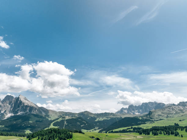 istock Horizon over land on Dolomites, Italy 2116968023