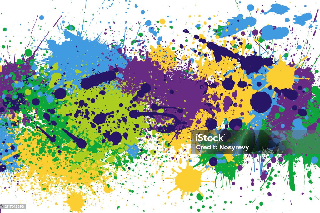 Vector Splash Banner Beautiful Banner With Bright Colorful Splash Blots Background For Text ...