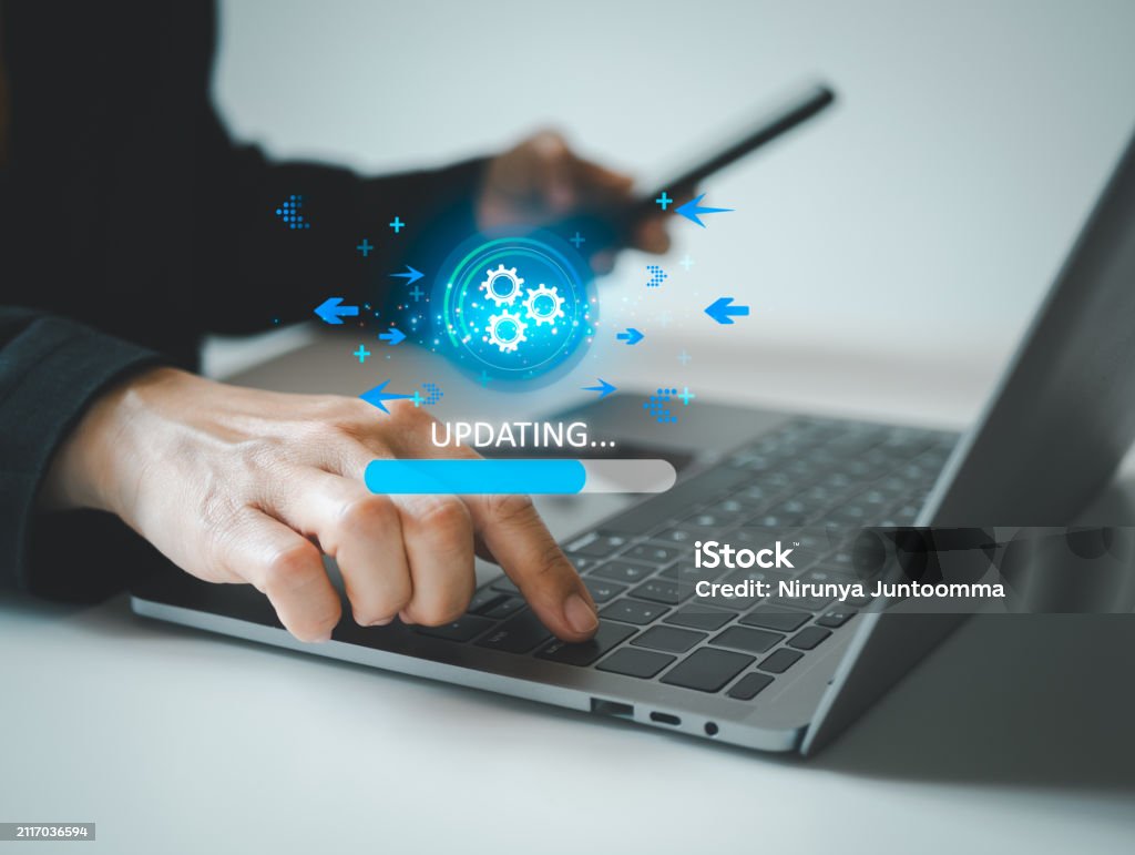 Operating System Updates Definition Operating System Upgrade Concept Installation App And Software Update ...