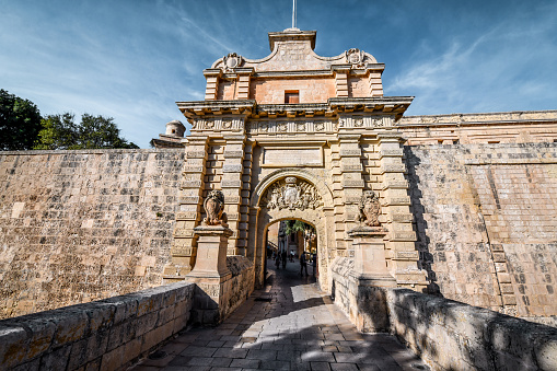 Majestic Gate Of Mdina Old Town, Malta