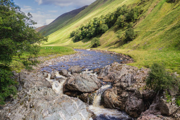 Glen Tilt and the Tarf Falls in Perthshire, scotland