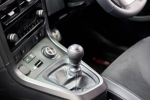 manual transmission car shift lever.