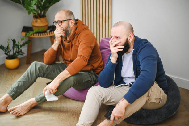 two friends playing video games