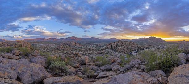 istock Panoramic picture of Damaraland in Namibia during sunset 2117340792