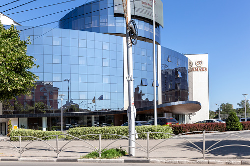 Ryazan, Russia - July 6, 2021: AMAKS Congress Hotel in summer day