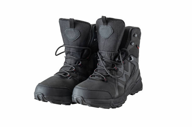 istock Hiking boots isolated on white background. 2117476672