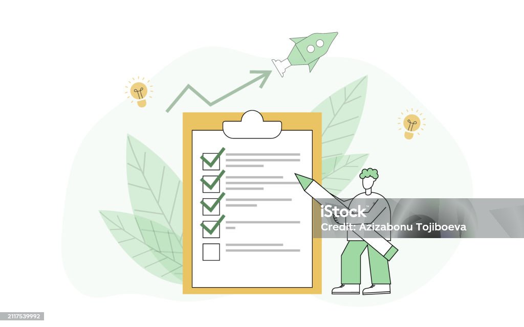 Completing Tasks Tasks Deadline Stock Illustration - Download Image Now ...