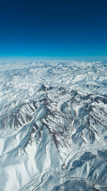 Vertical image in the Andes mountains, Chile.