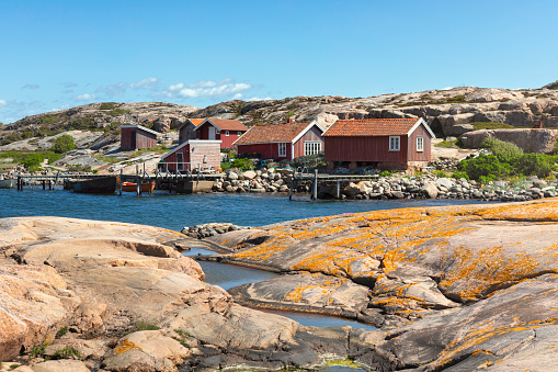 Seascape view at the archipelago on the Swedish west coast