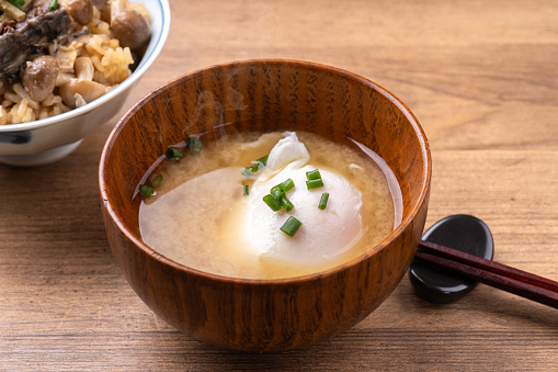 egg miso soup