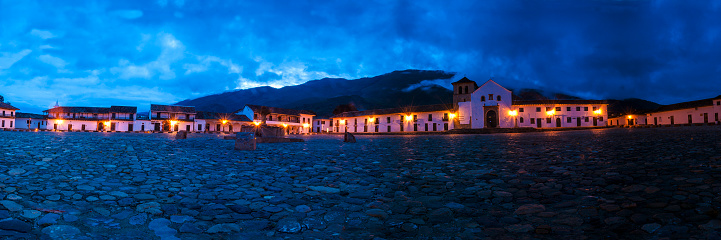Villa de Leyva is a Colombian municipality located in the Ricaurte province of the Boyacá department. It is located 40 km west of Tunja, capital of the department, and 165 km from Bogotá, capital of the country. It was founded in 1572 with the name of Villa de Santa María de Leyva, recognized as a national monument in 1954.