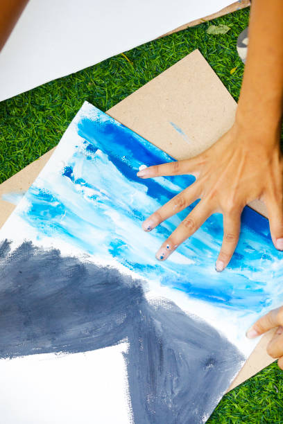 istock Finger painting by thai student 2117616605