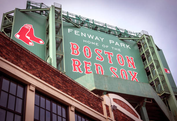 the fenway park stadium - boston red sox стоковые фото и изображения