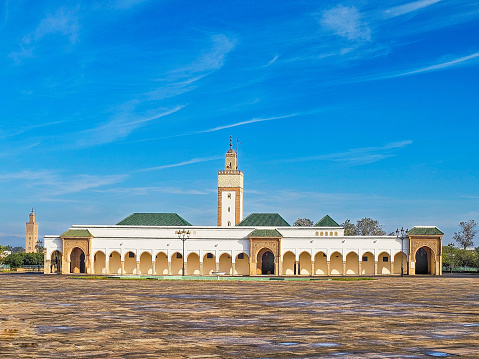 Facade of the Assounna Mosque in Rabat