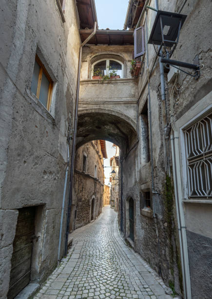 istock Rustic alley in Carpineto Romano, Lazio Italy 2117698511