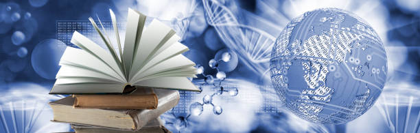 istock An open book symbolizing the source of knowledge. A book lying on a stack of books. 2117731572