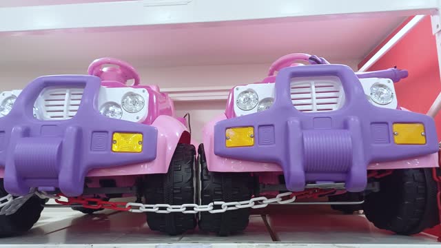 Colorful toy cars