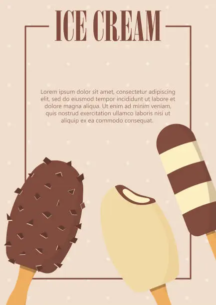 Vector illustration of Ice cream poster_02