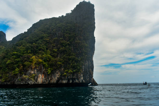 A cliff near a sea in Phuket.
