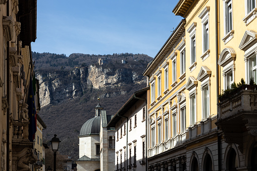 Panorama of Bellinzona is the capital city of the canton Ticino, Switzerland