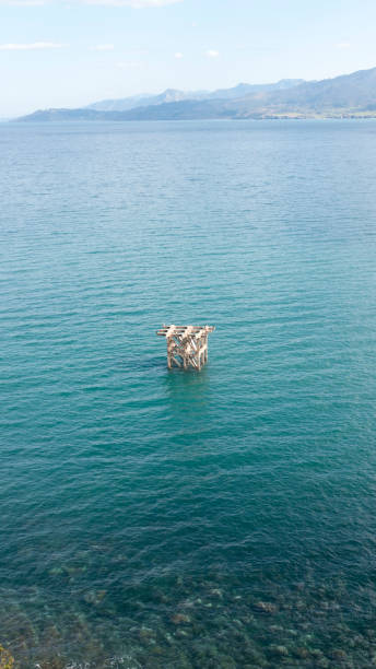 istock Fishing structure in Asturias shore 2117903332