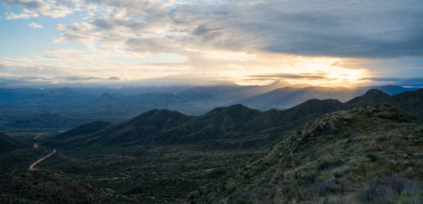 istock Sunrise over Mazatzal Mountains above Verde Valley 2117970460