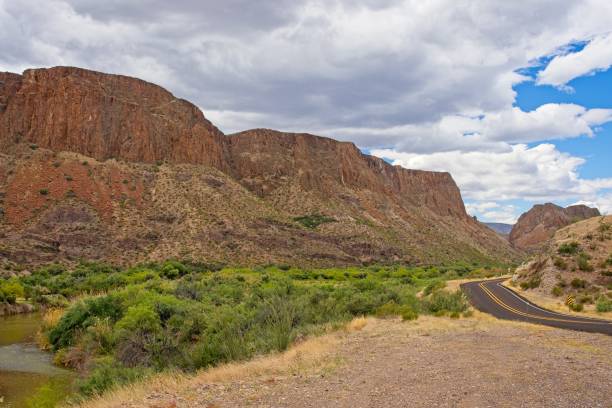 istock Wild, scenic, curvy and remote route 170 through Big Bend Ranch state park 2117991722