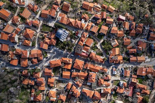 Aerial view of Ormana Village, Antalya, Turkey