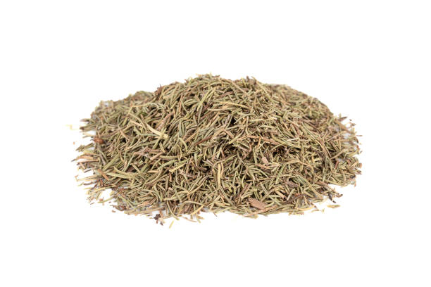 istock Bunch of dried aromatic rosemary isolated on white background. 2118100867